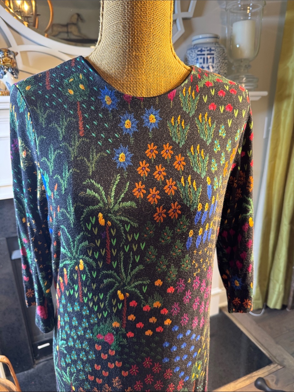 Farm Rio  XL Fruit Garden bodycon Floral Dress -